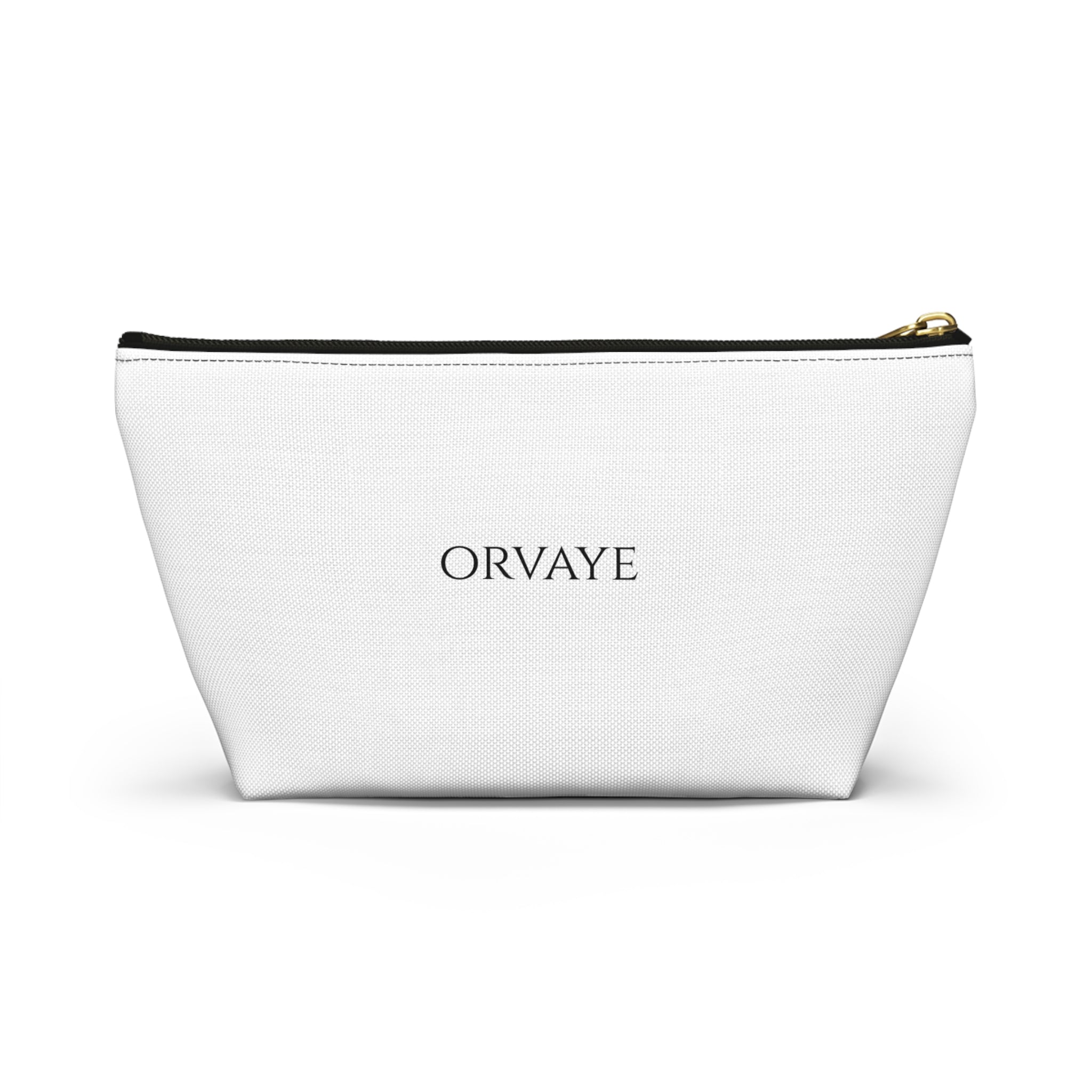 Orvaye Logo Accessory Pouch — T‑Bottom Cosmetic & Travel Organizer
