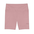 Women’s High-Waist Workout Shorts — Dusty Rose Active Bike Shorts