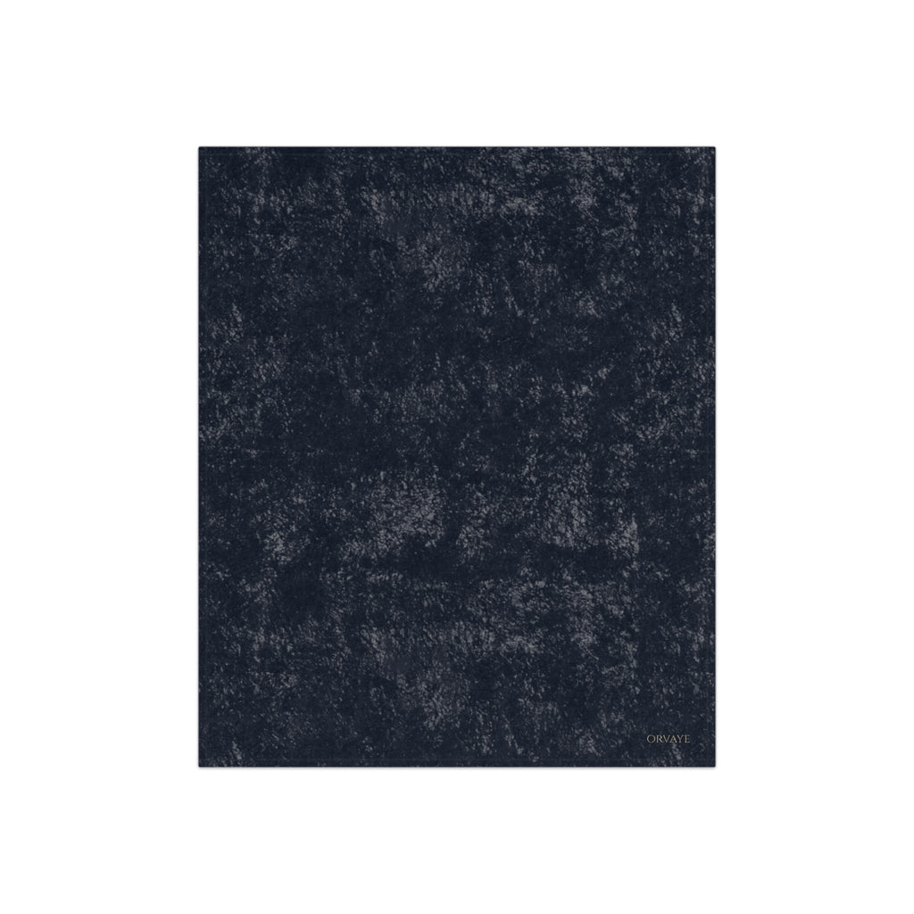 Crushed Velvet Throw Blanket — Luxe Plush Dark Charcoal Cozy Blanket