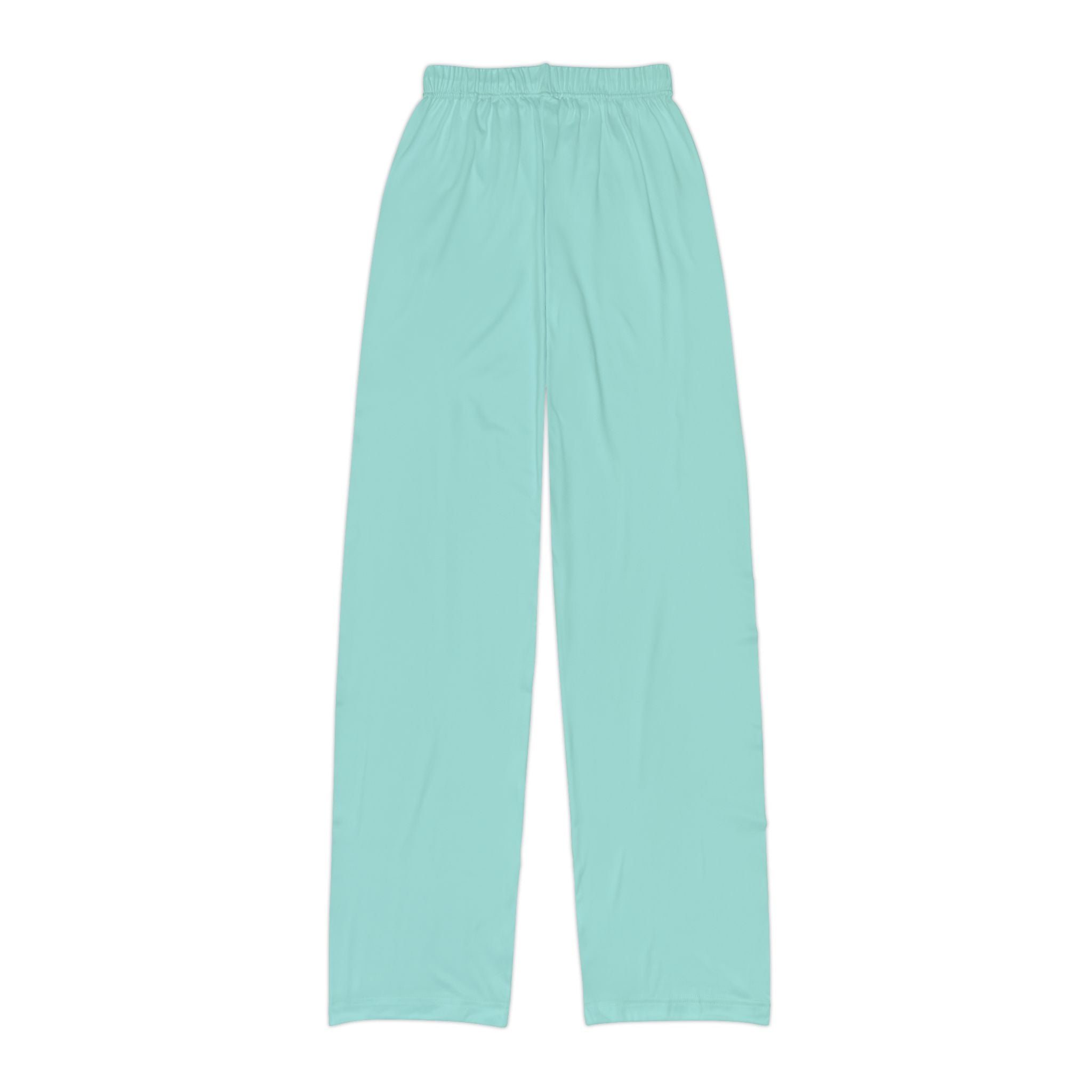 Kids Lounge Pants — Soft Aqua All-Over Print Cozy Sleep & Play Pants