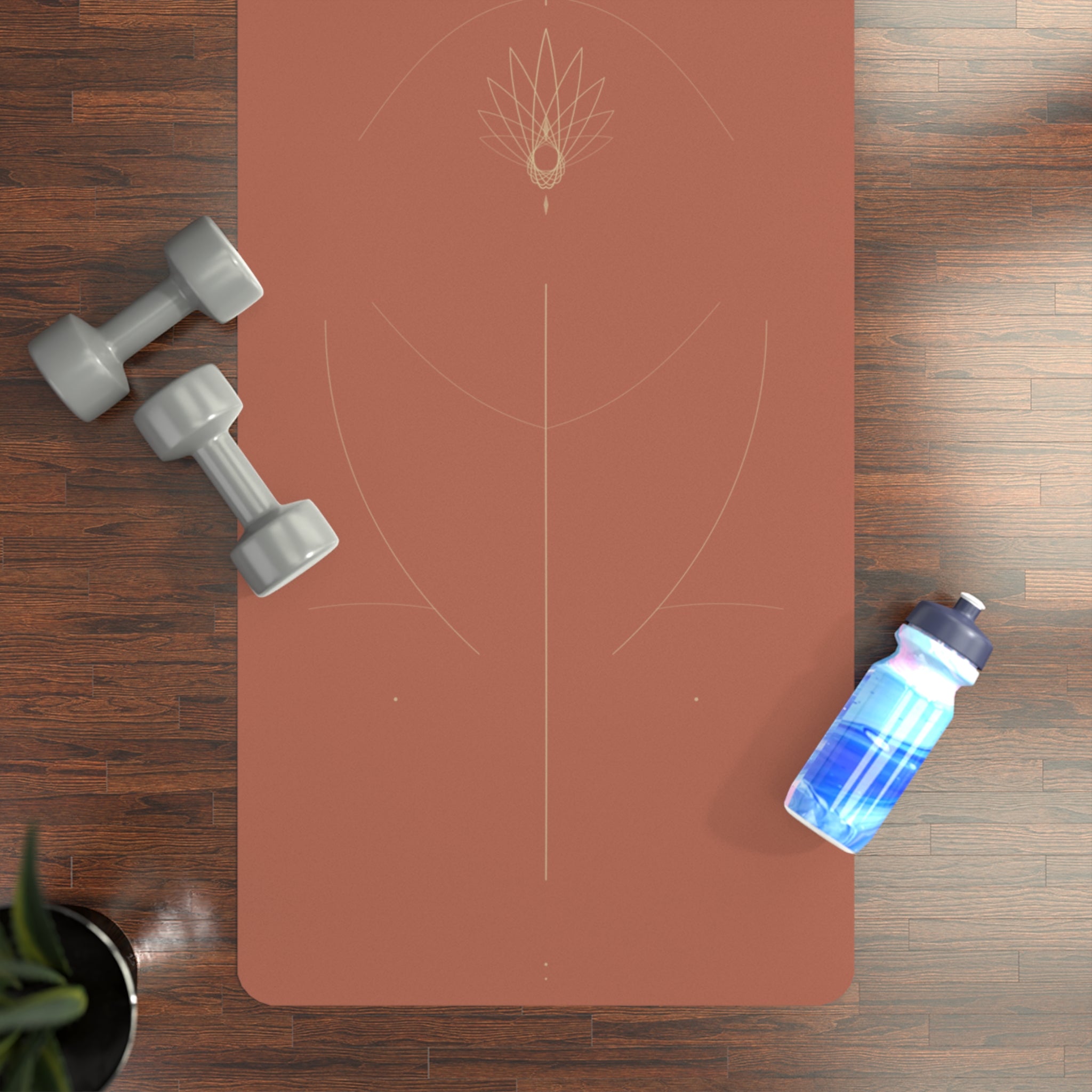Eco Rubber Yoga Mat — Non‑Slip Lotus Alignment Mat for Home & Studio