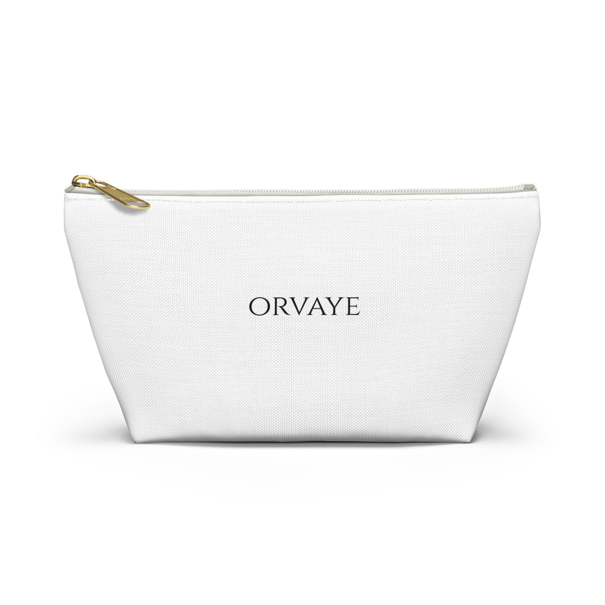 Orvaye Logo Accessory Pouch — T‑Bottom Cosmetic & Travel Organizer