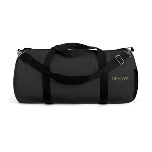 Classic Black Duffel Bag — Minimalist Travel & Gym Carryall