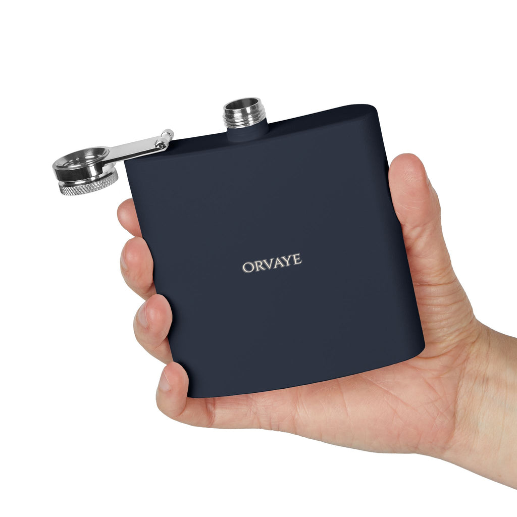 6oz Stainless Steel Hip Flask – Slim Pocket Flask for Travel, Weddings & Groomsmen Gifts
