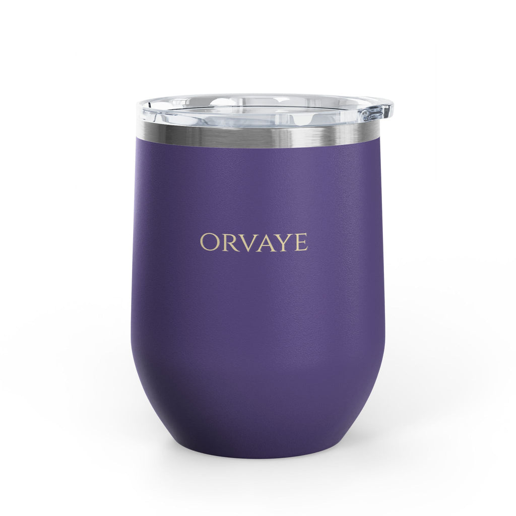 12oz Insulated Wine Tumbler — Stainless Steel Stemless Cup for Travel, Picnics & Gifts