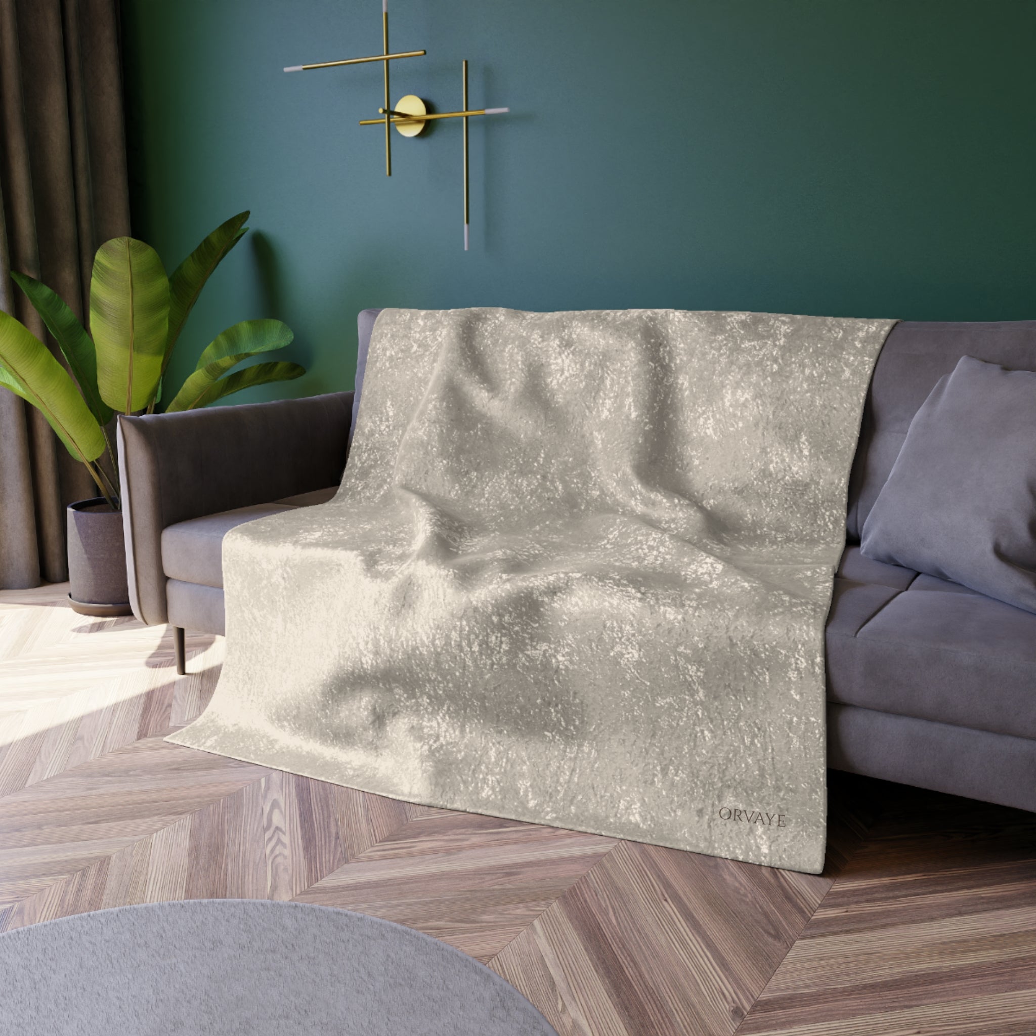 Crushed Velvet Throw Blanket — Luxe Soft Plush Blanket for Couch & Bed