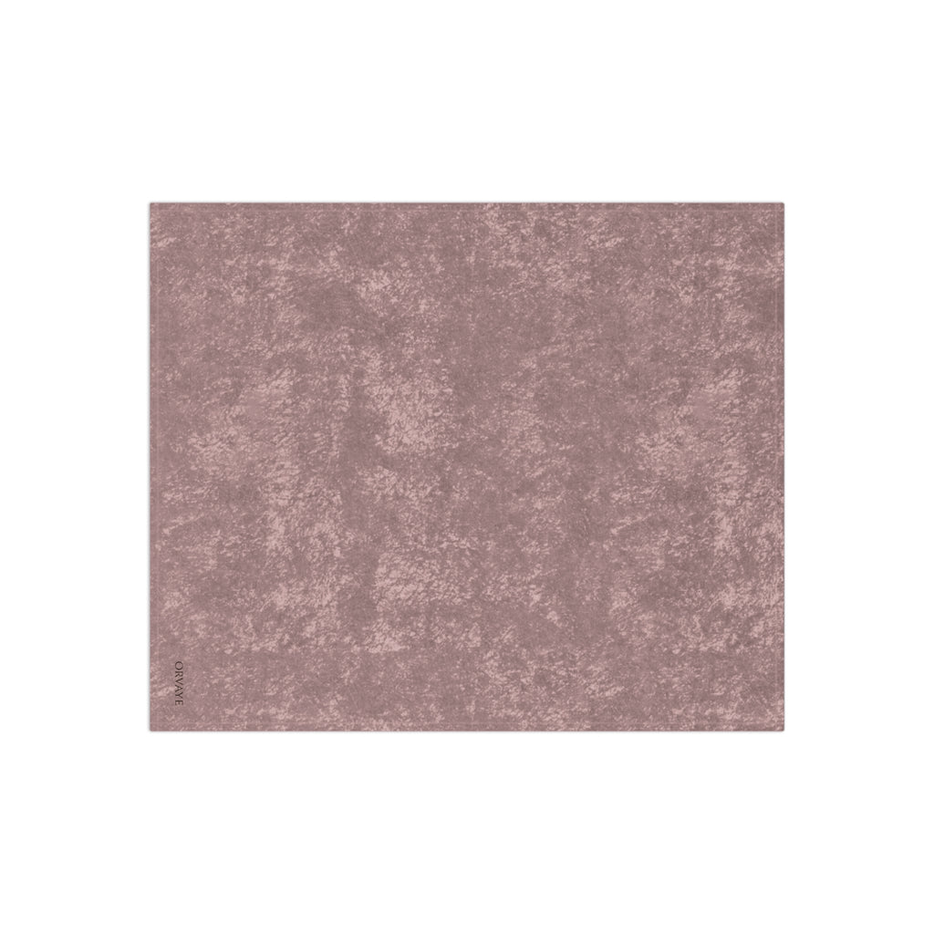 Crushed Velvet Throw Blanket — Luxe Soft Rose Plush Blanket for Cozy Home Décor