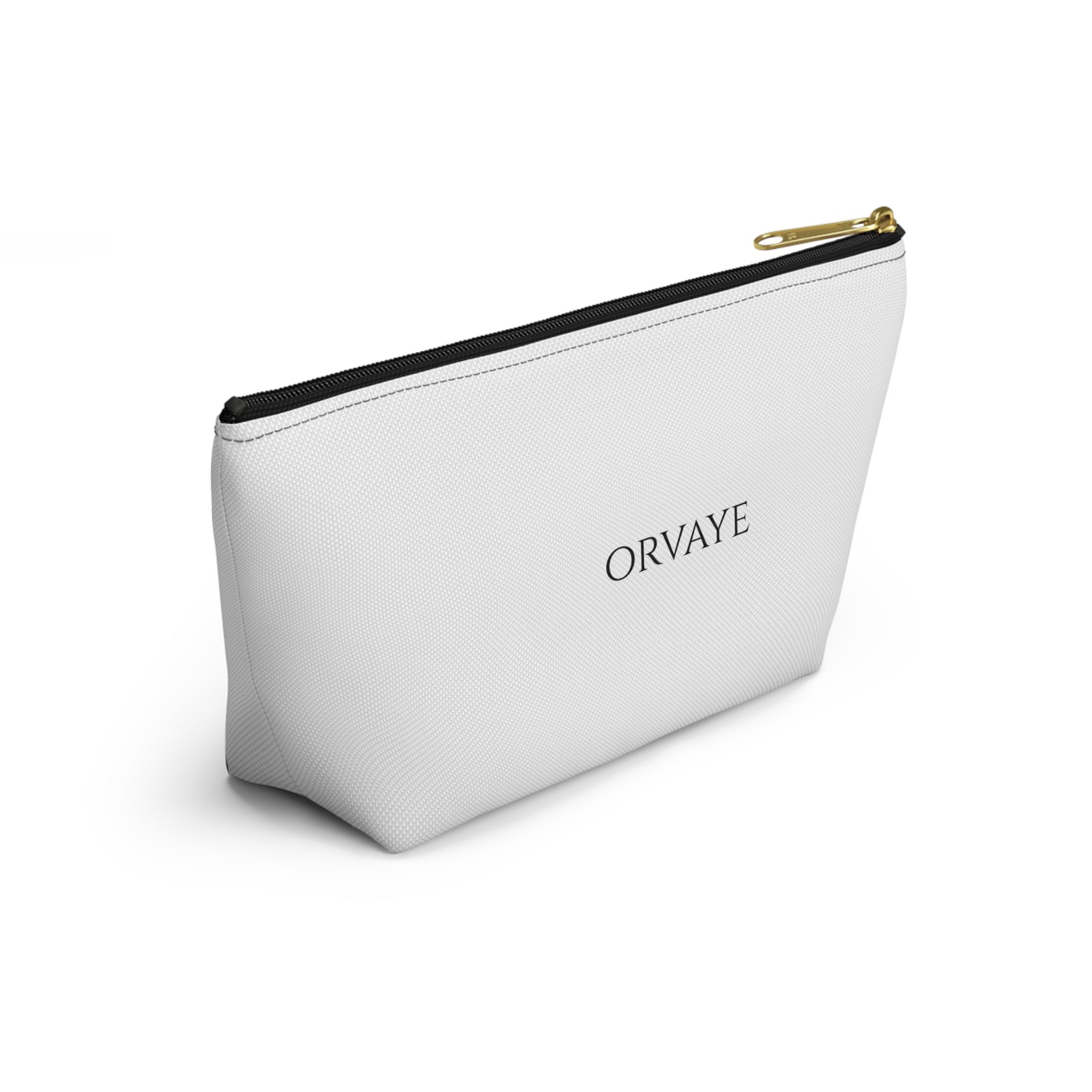 Orvaye Logo Accessory Pouch — T‑Bottom Cosmetic & Travel Organizer