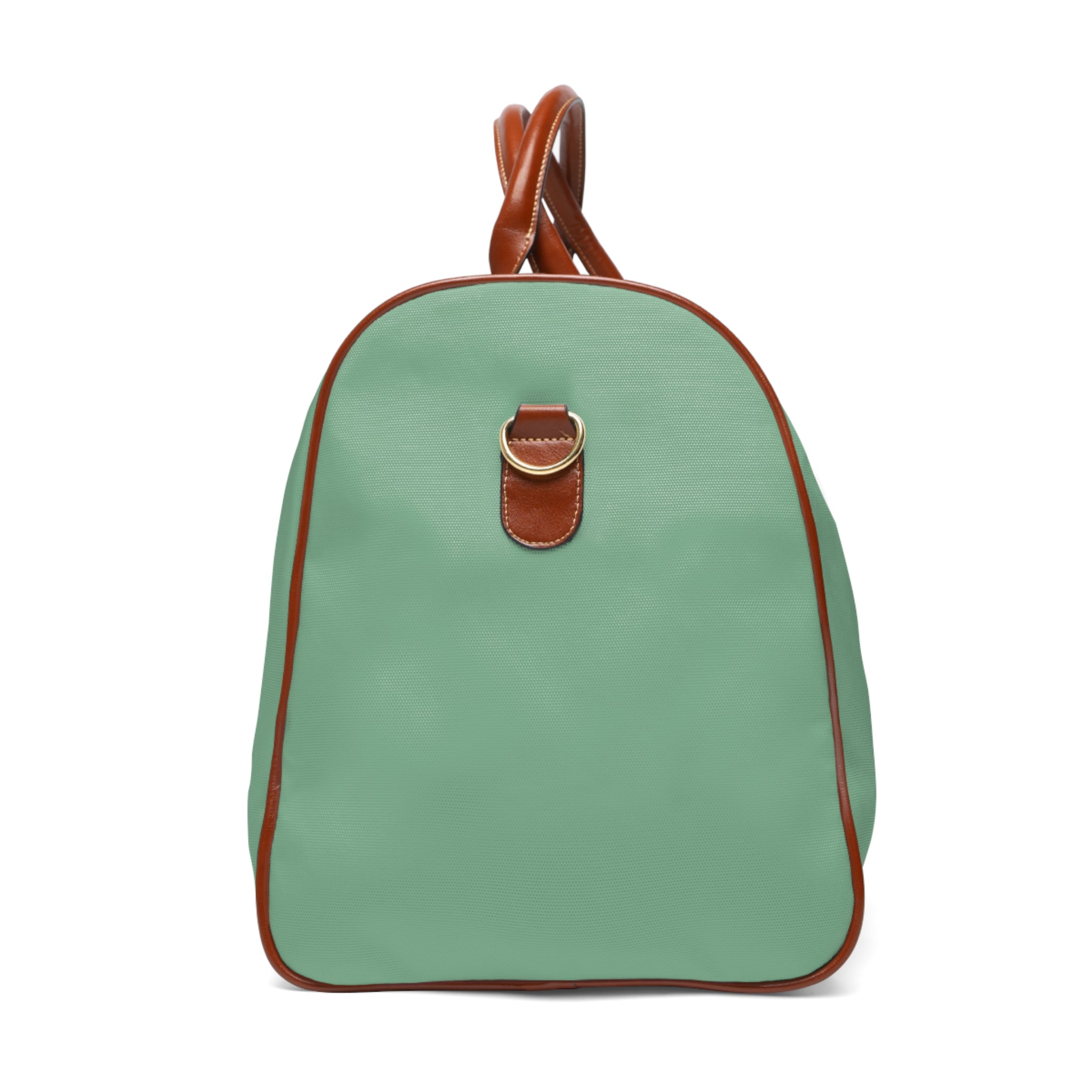 Waterproof Travel Duffel Bag – Mint Weekender with Leather Trim