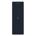 Non-Slip Rubber Yoga Mat — Alignment Guide with Lotus Center