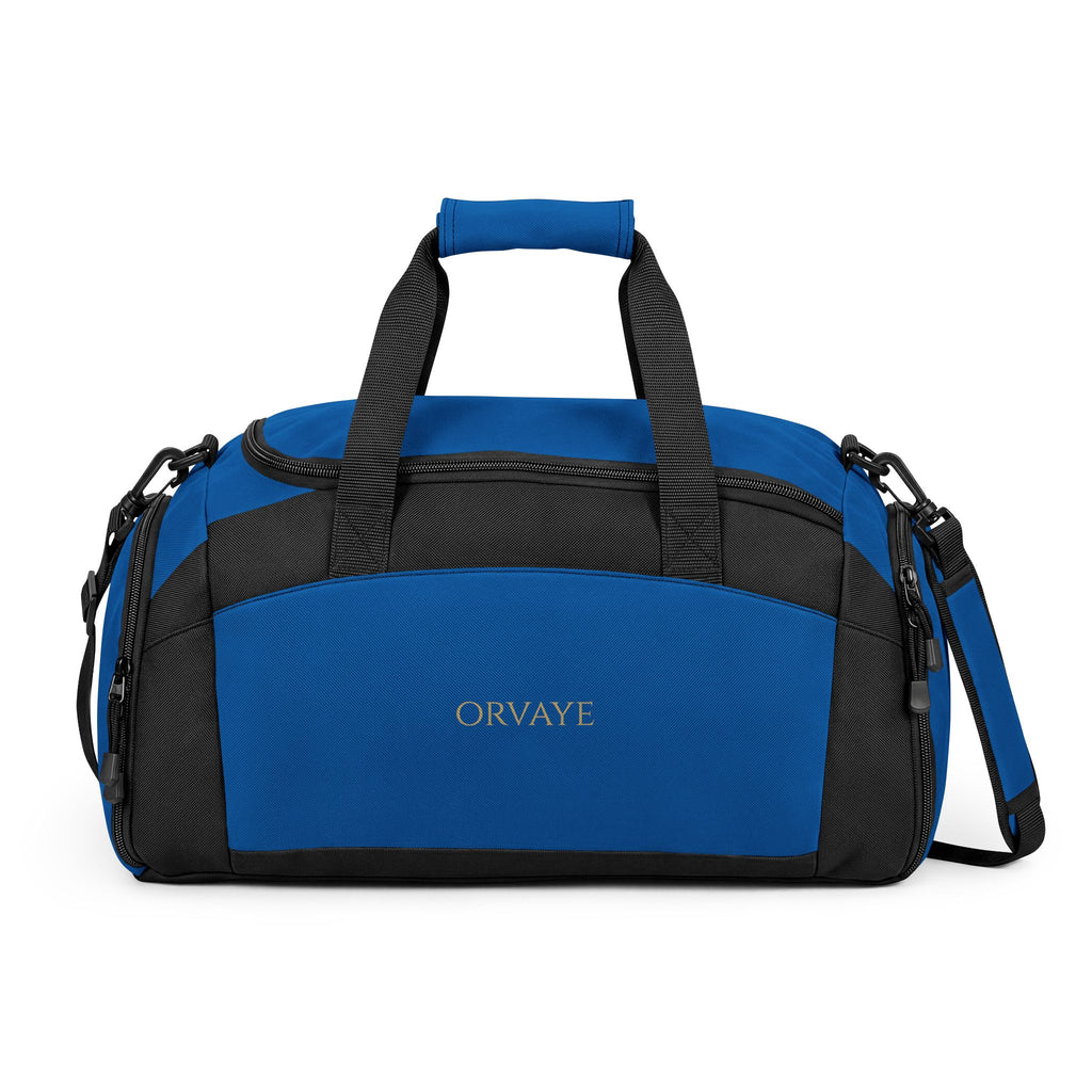 Black Duffel Gym Bag — Spacious Travel & Workout Tote with Shoulder Strap
