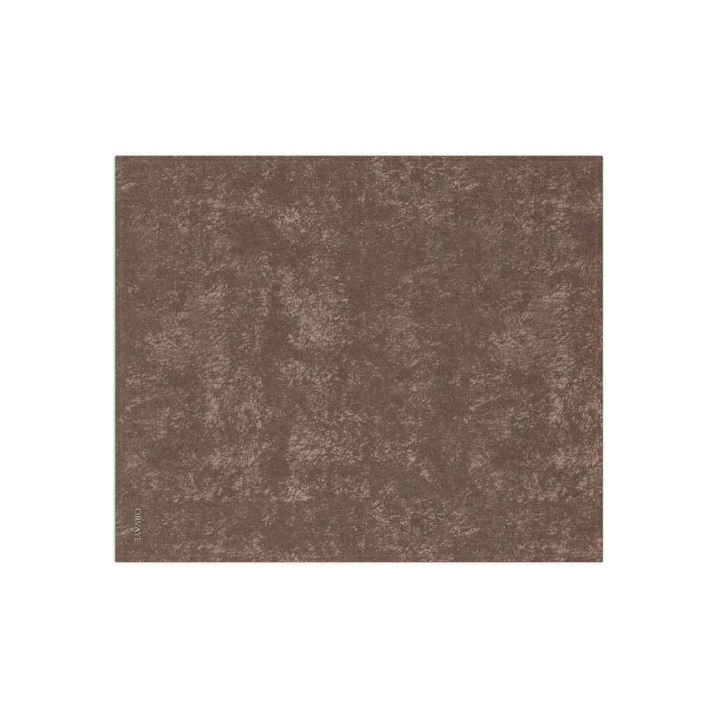 Crushed Velvet Throw Blanket — Luxurious Soft Brown Velvet Cozy Blanket for Living Room & Bedroom