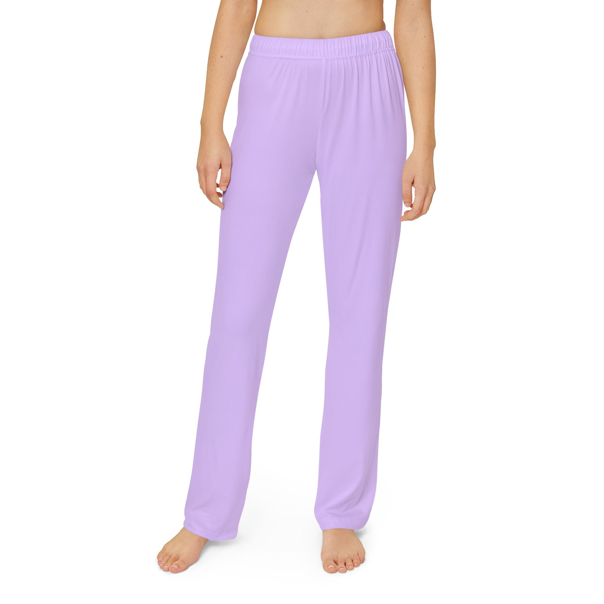 Kids Lavender Lounge Pants — Comfortable All-Over Print Relaxed Fit