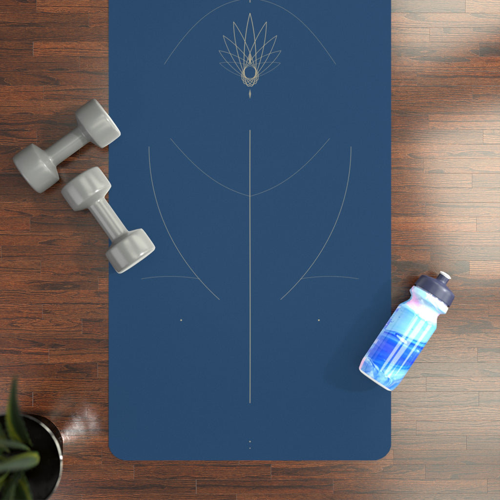 Non‑Slip Rubber Yoga Mat — Extra Grip Black Exercise Mat for Home & Studio