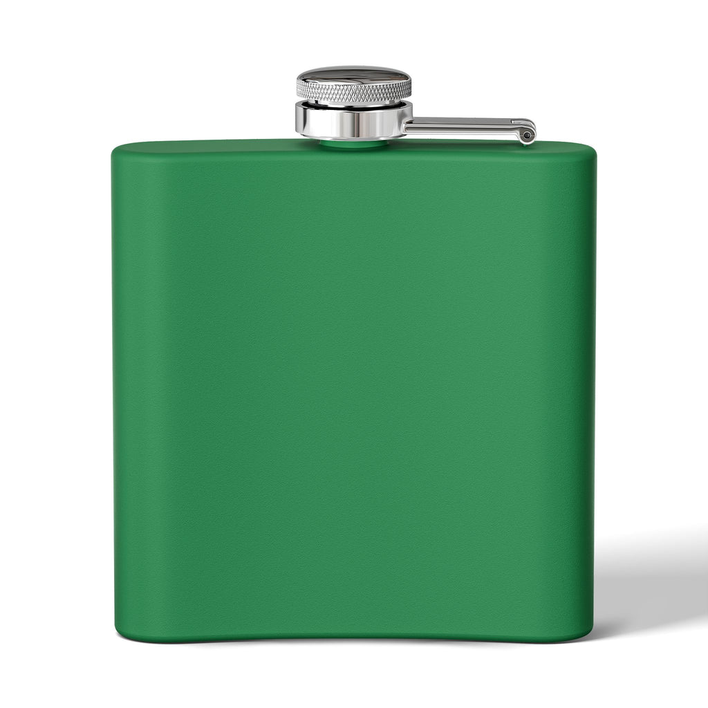 6oz Stainless Steel Hip Flask – Slim Pocket Flask for Travel, Weddings & Groomsmen Gifts