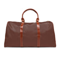 Waterproof Leather-Trim Travel Duffel Bag — Durable Weekend & Carry-On Luggage