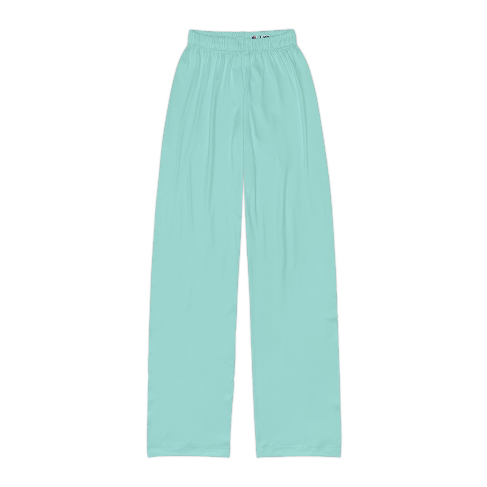 Kids Lounge Pants — Soft Aqua All-Over Print Cozy Sleep & Play Pants