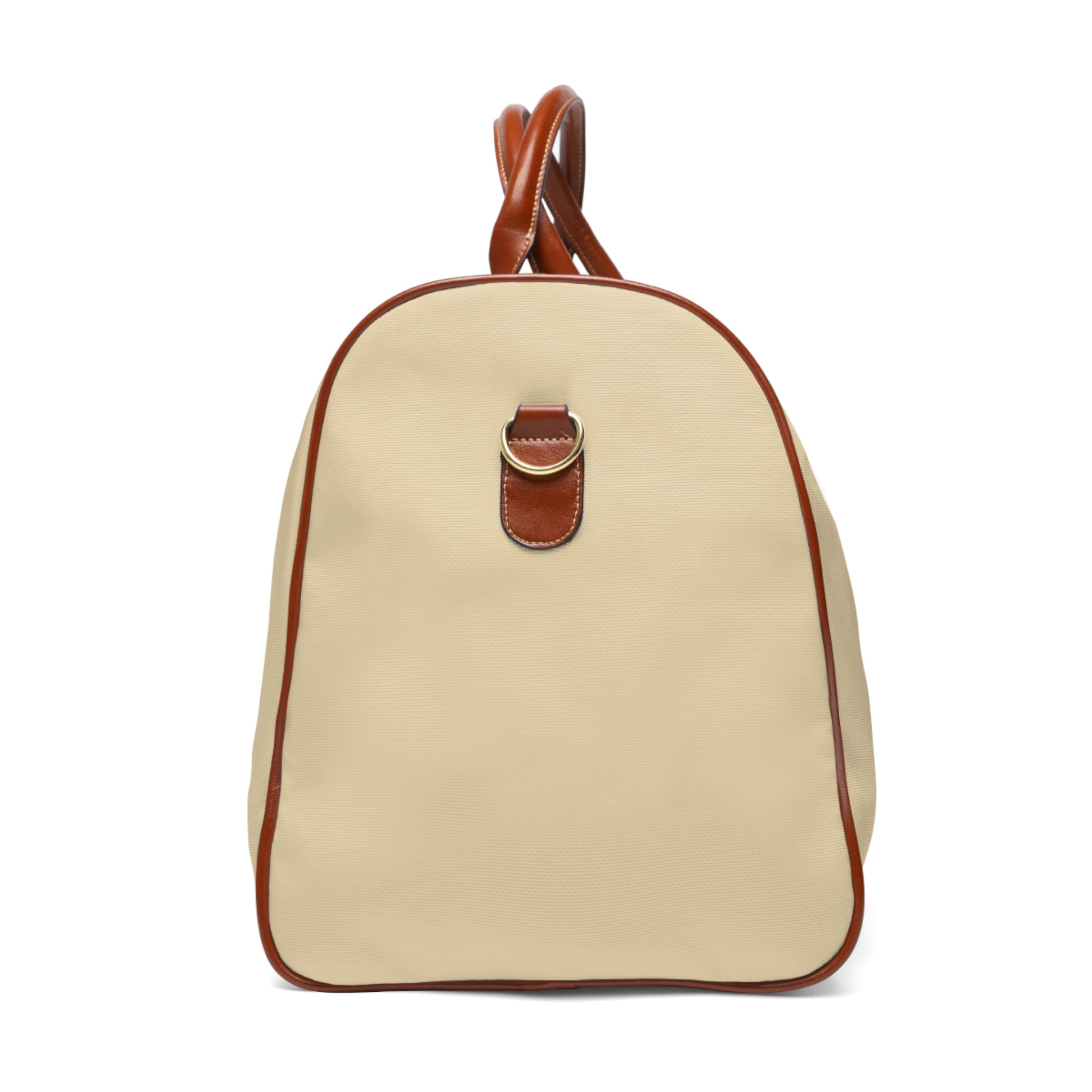 Waterproof Weekender Duffel Bag — Travel Tote with Leather Trim