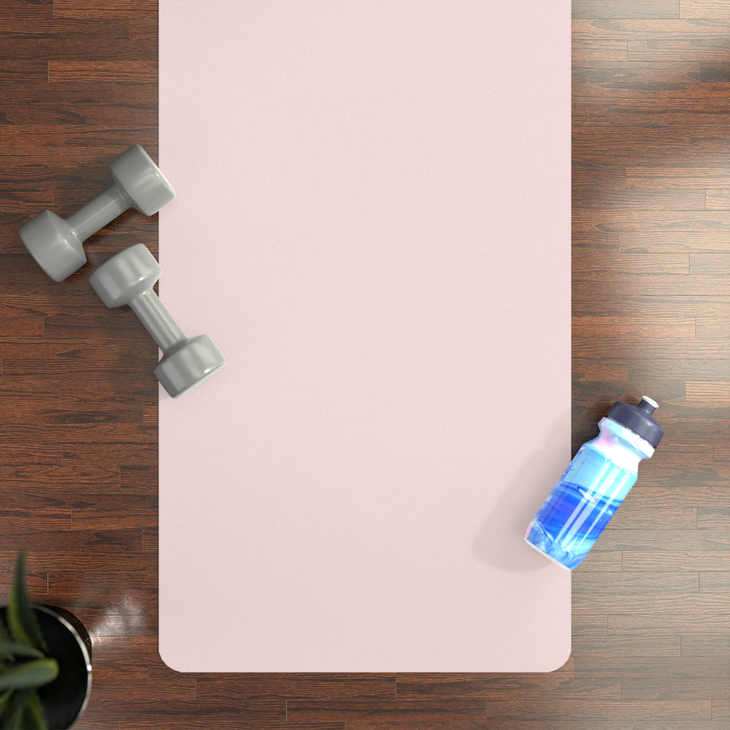 Personalized Blush Yoga Mat - Custom Name & Mantra, Non-Slip 3mm Mat