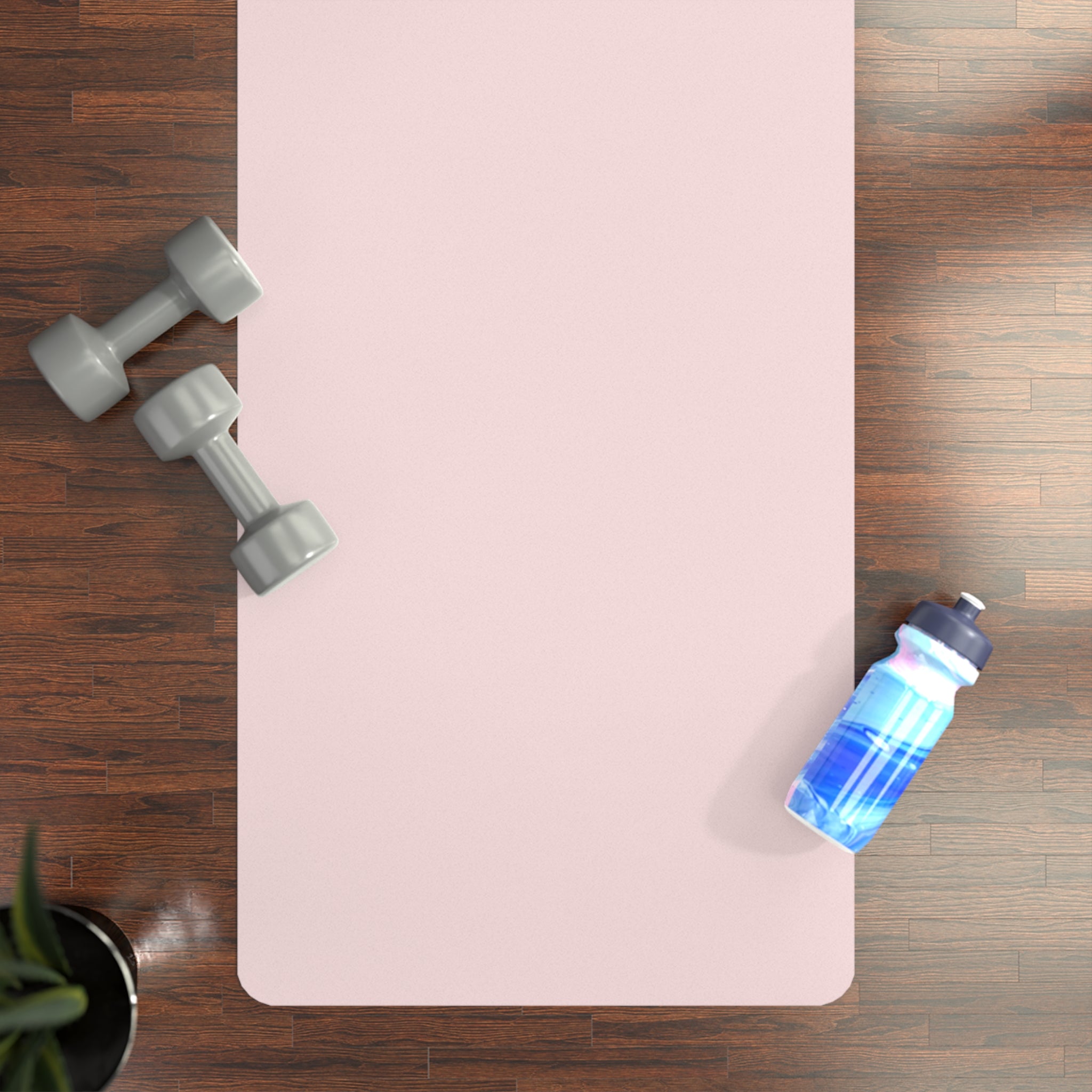 Personalized Blush Yoga Mat - Custom Name & Mantra, Non-Slip 3mm Mat
