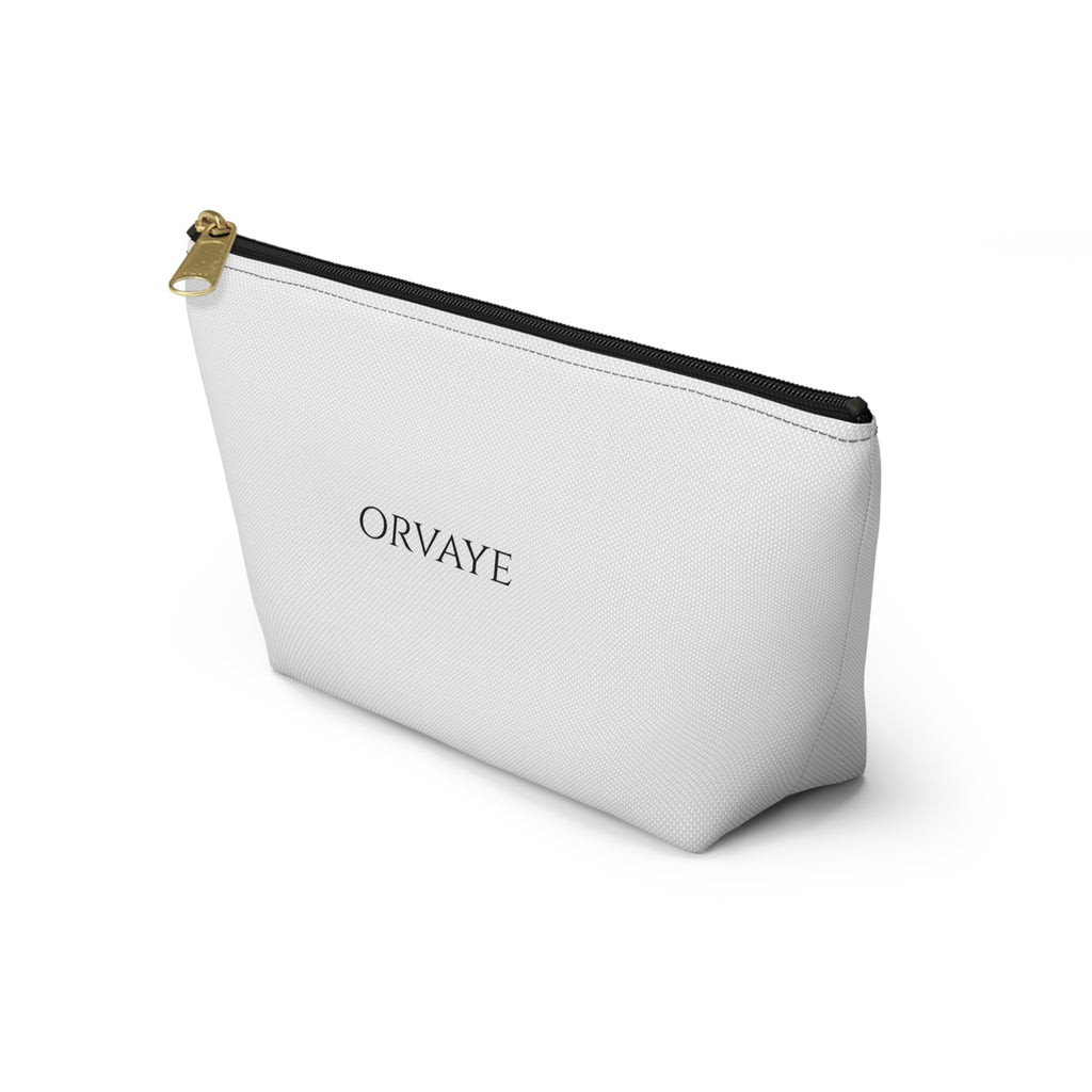 Orvaye Logo Accessory Pouch — T‑Bottom Cosmetic & Travel Organizer