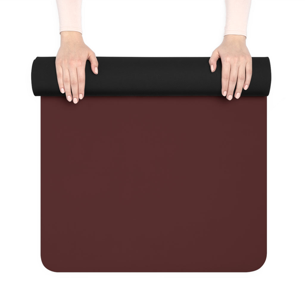Eco Rubber Yoga Mat — Non‑Slip Burgundy Exercise Mat