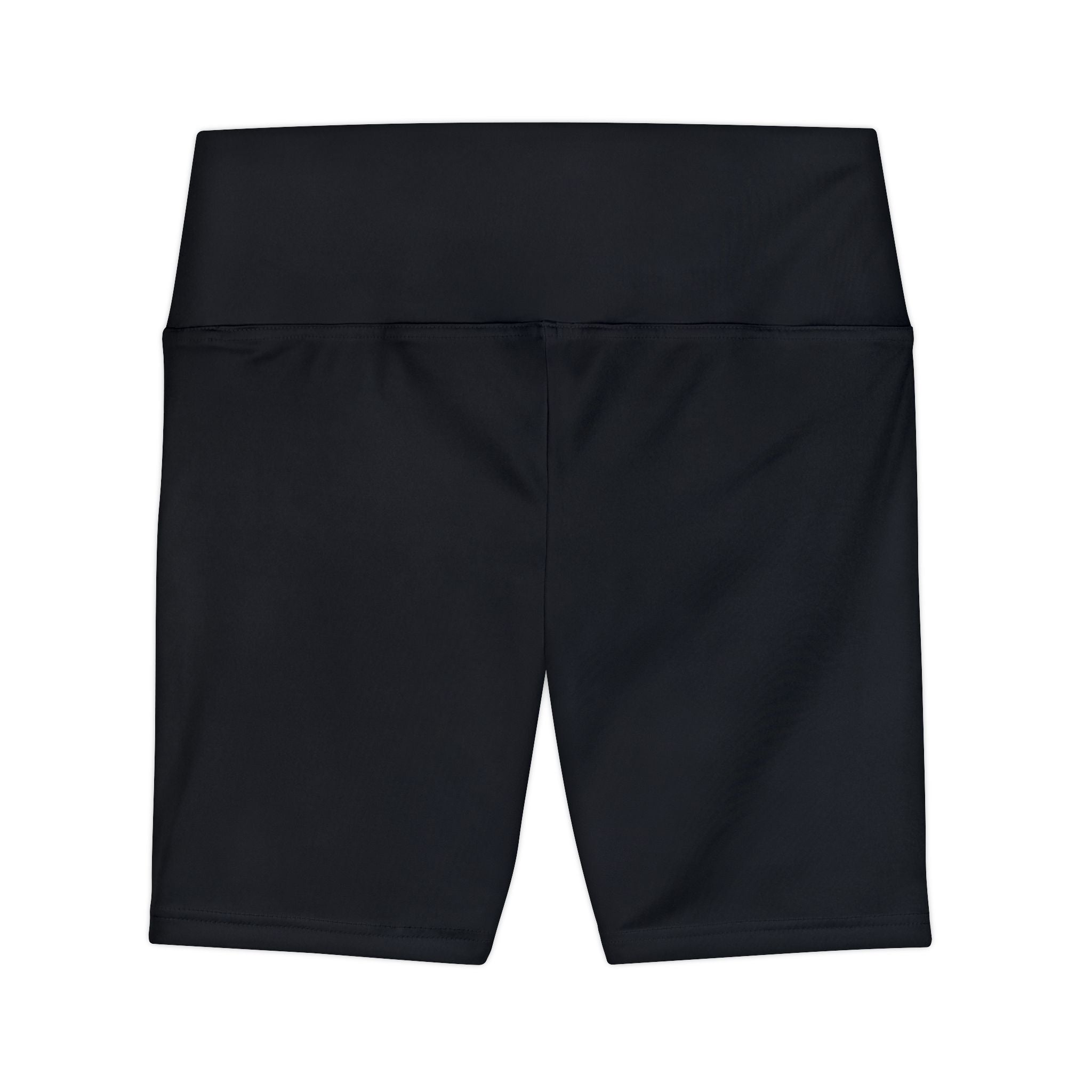Workout Shorts — Women's High-Waist Black Active Biker Shorts