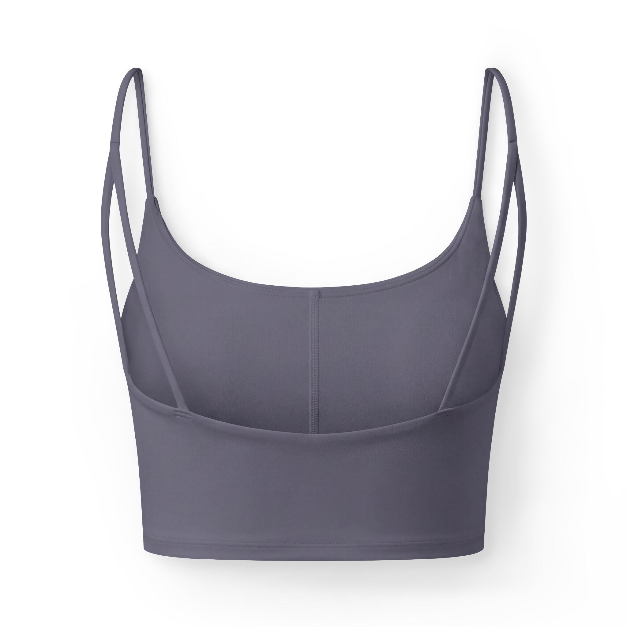 Luxe Women's Crop Bra - Black Seamless Strappy Comfort Top