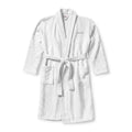 Embroidered Terry Shawl Robe — Plush Spa Bathrobe