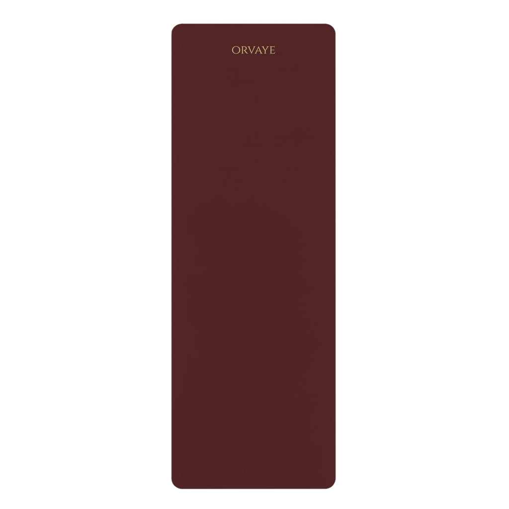 Eco Rubber Yoga Mat — Non‑Slip Burgundy Exercise Mat